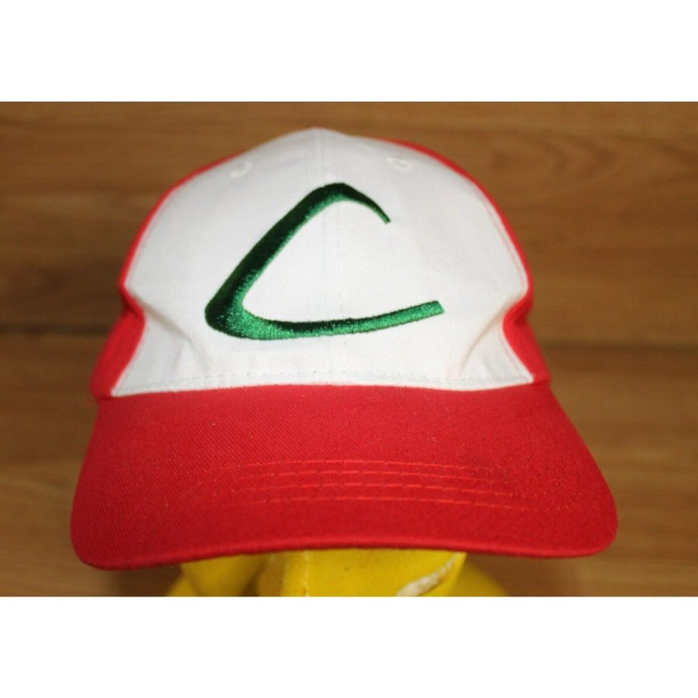 Pokemon Company International Hat Embroidered Logo Ash Ketchum Baseball Cap